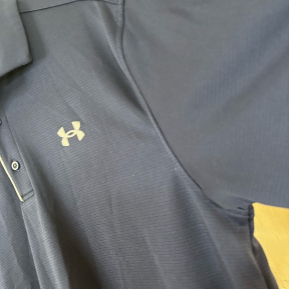 Durham Bulls Under Armour Loose Dark Blue Polo Shirt Sz Large Active Sporty - Picture 4 of 6